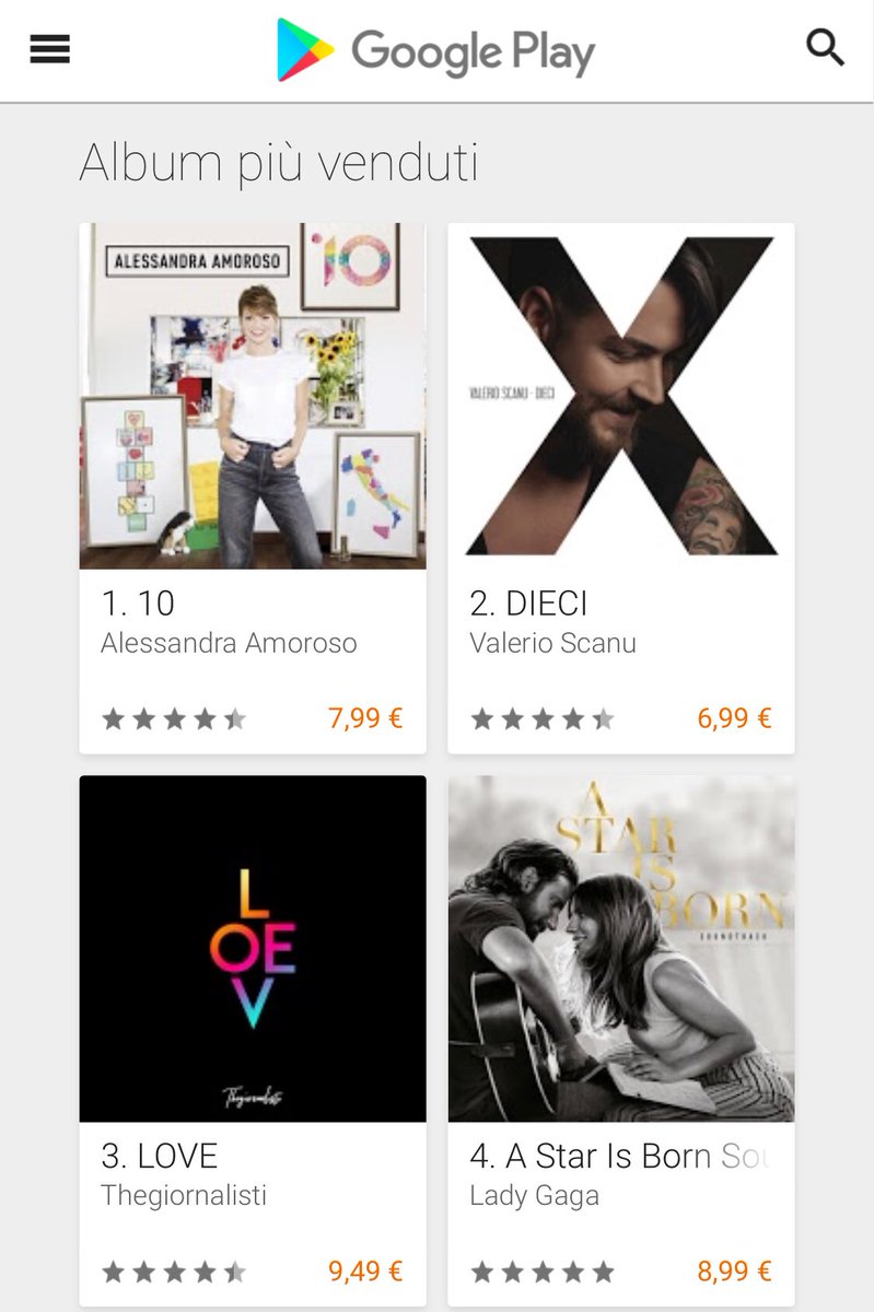 #Dieci è disponibile anche su <a href="/GooglePlay/">Google Play</a> 🎼🎧 #5ottobre2018 #x #newalbum #natyloveyou 

SCOPRILO QUI ⬇️
believe.lnk.to/Dieci