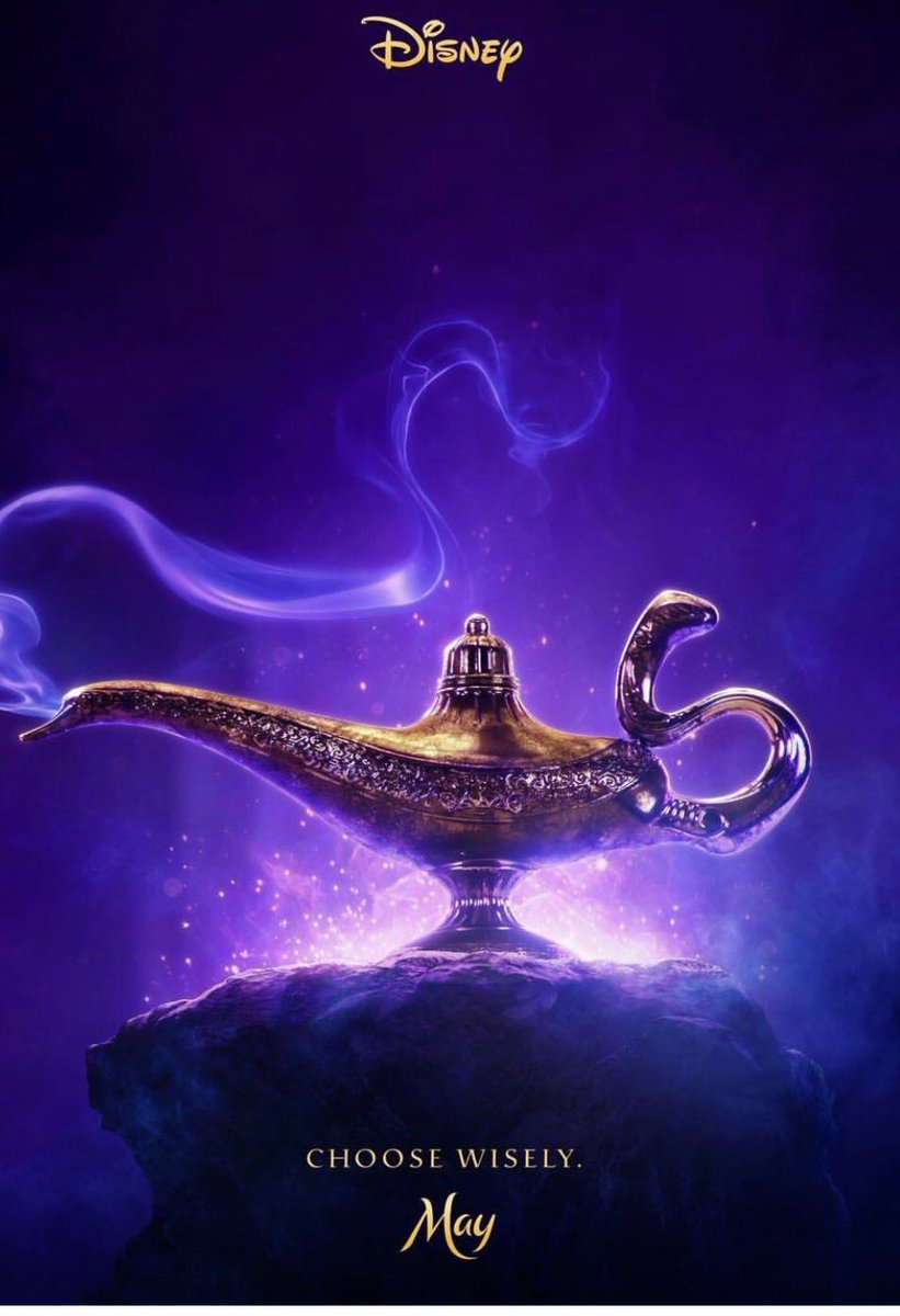 nemoaponte's tweet photo. PRIMER PÓSTER OFICIAL del Live Action de Aladdin!!! Estrena Mayo 2019!!! https://t.co/uVwD8wlwOI