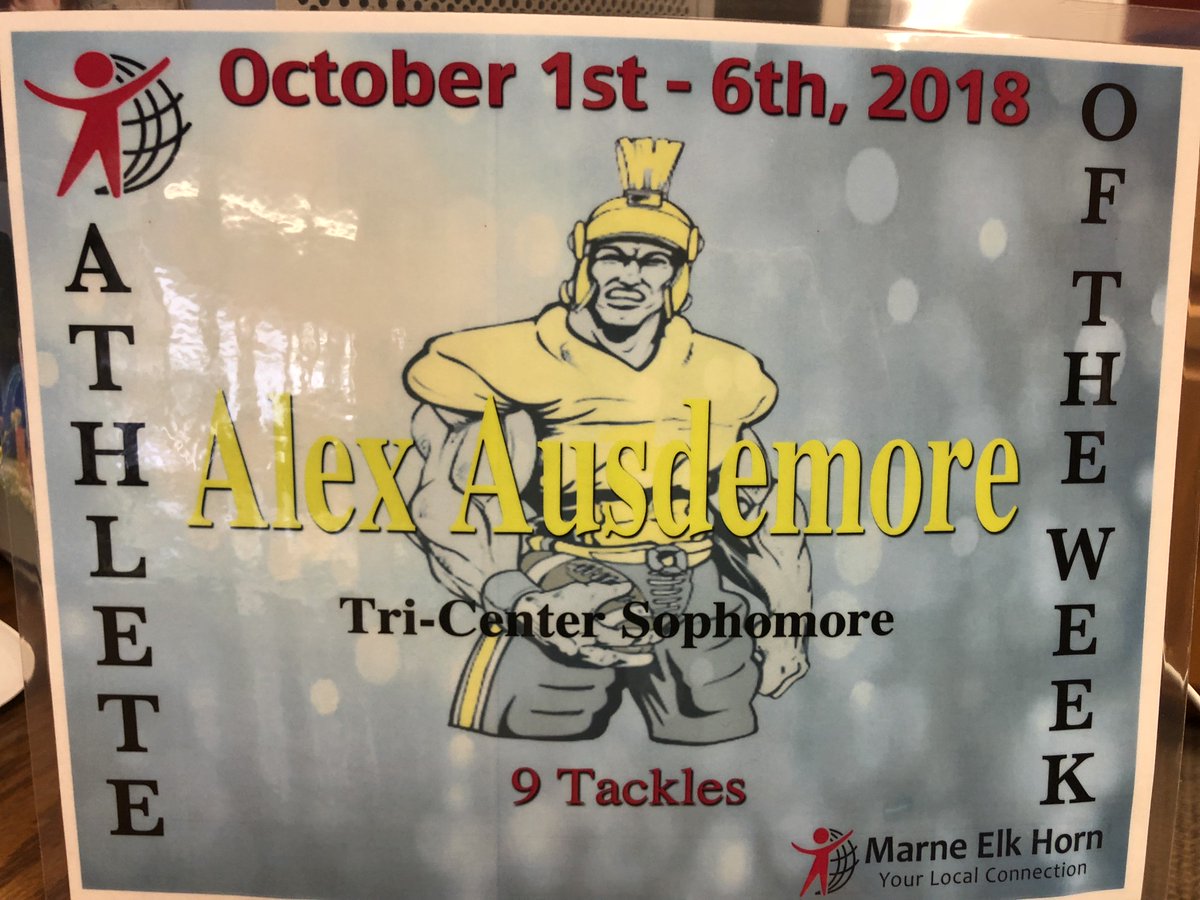 MarneElkHorn_'s tweet image. Wtv Athlete's of the Week:  Tri-Center's Peyton Pogge, Lilly Dahir, Brooklyn Hundt, Emma McDonald, Olivia Maassen, Alex Ausdemore, &amp;amp; Bryant Barrier! @tctrojans @tricenterftball @TCTrojansVB