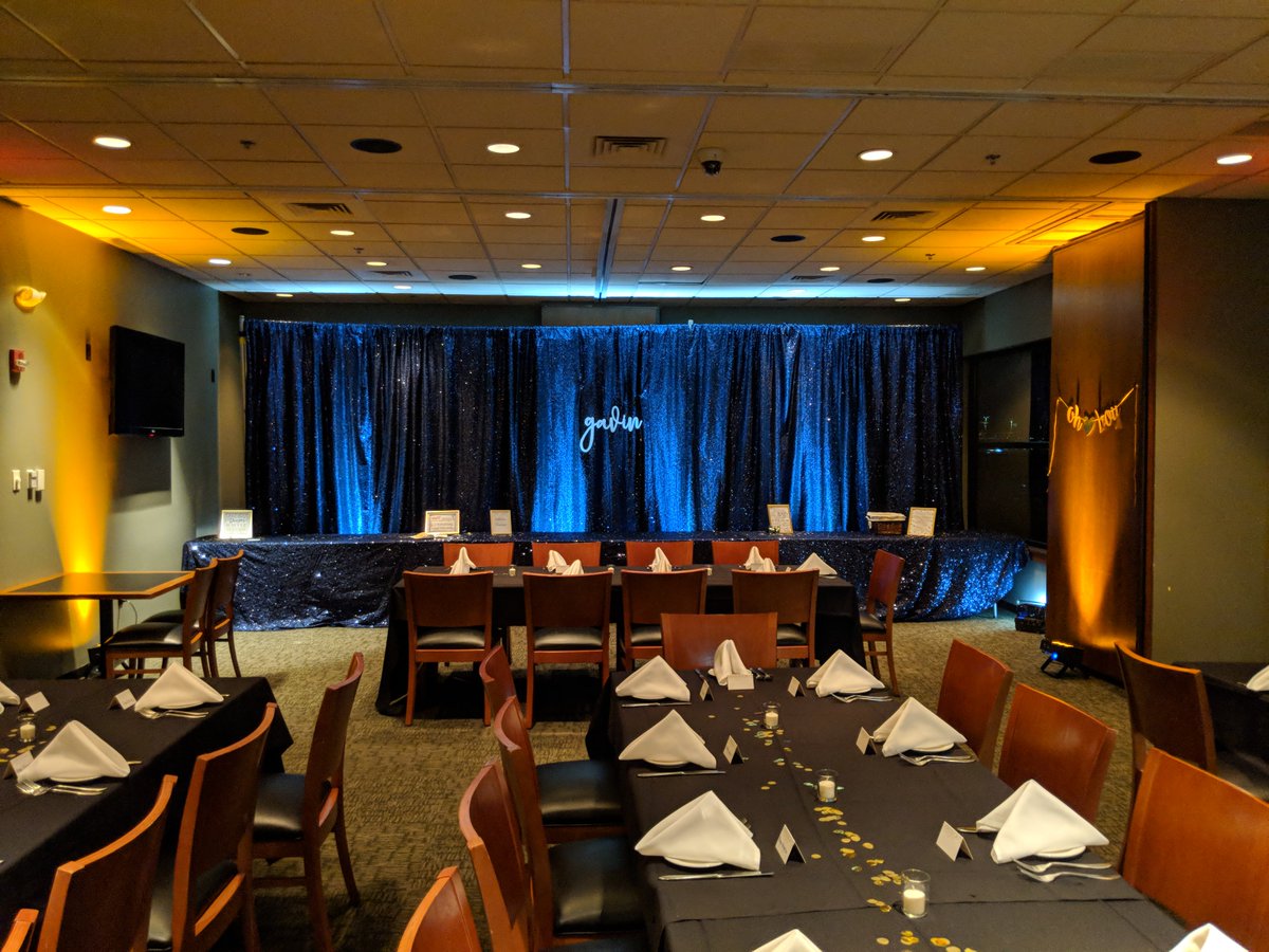 PPPalaceRentals's tweet image. Navy Sequins Linens &amp;amp; Backdrop for Baby Shower 7.21.2018 @ Baxters American Grille!! #PalaceEvents #Team #2018Event #BaxtersGrille #BabyShower #Navy #Sequins #Linens #Backdrop #IndoorEvent #Navysequins #Uplighting #LED #Chairs #Tables