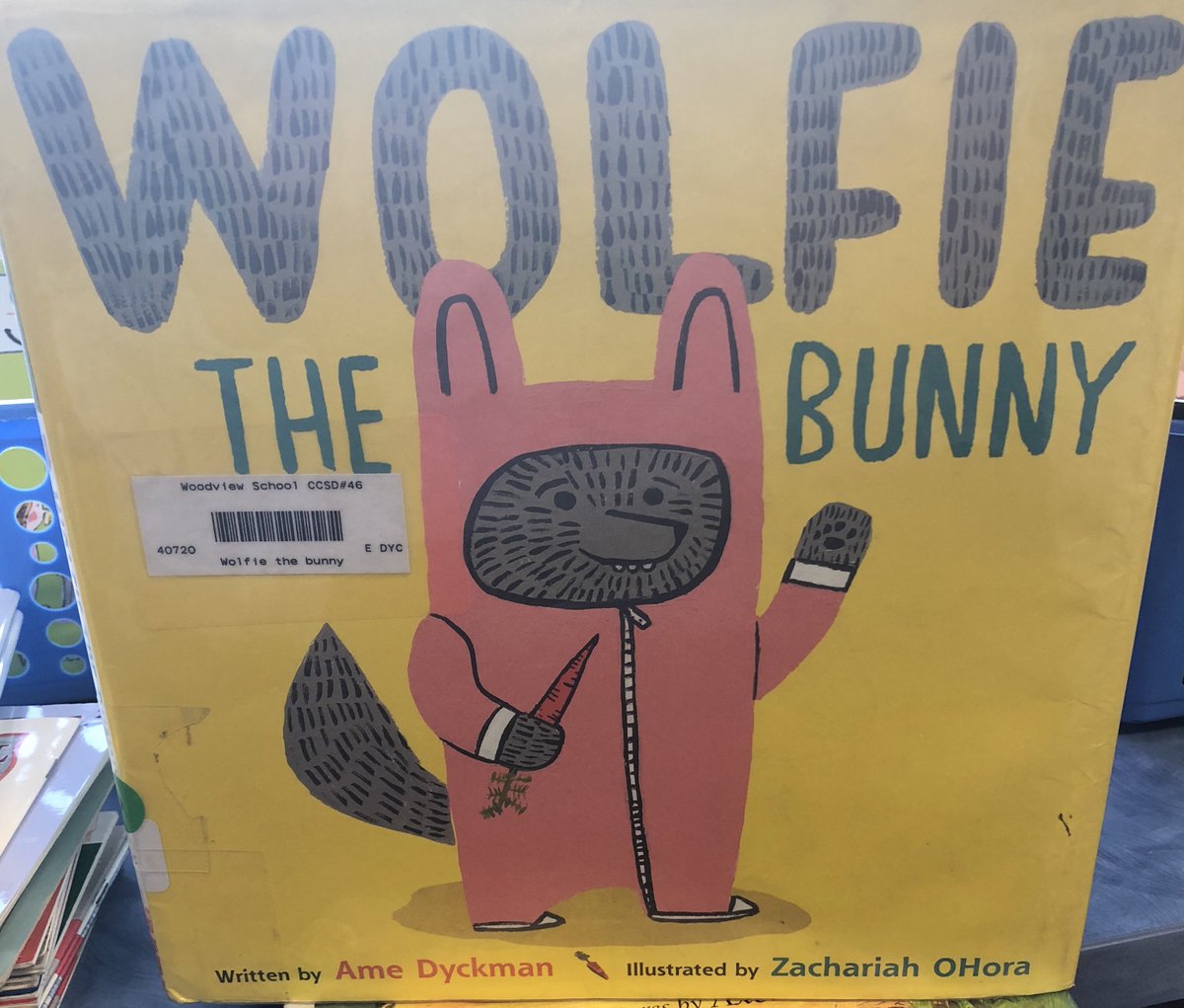 WvReading's tweet photo. We LOVE Wolfie!  Mrs. Lambie's class thought the story was going to be so much different than it was!  Some of the kids predicted that Wolfie was wearing a Halloween costume and some thought Wolfie was wearing PJs.  We laughed a lot!  #classroombookaday @AmeDyckman https://t.co/bhuExkpu3X