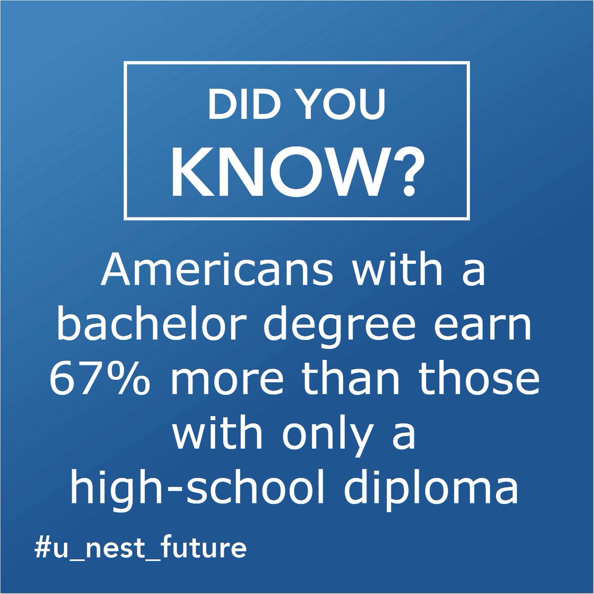 UNest's tweet photo. The #education gap is accelerating. Given the many ways high-school graduates are lagging behind their college-educated peers, it's important to lift their skill level.
#u_nest_future #family #529plan #Financial https://t.co/IG4NMD7wkF