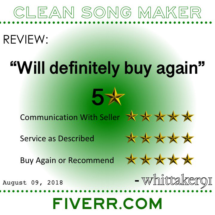 CleanSongMaker's tweet image. #Review