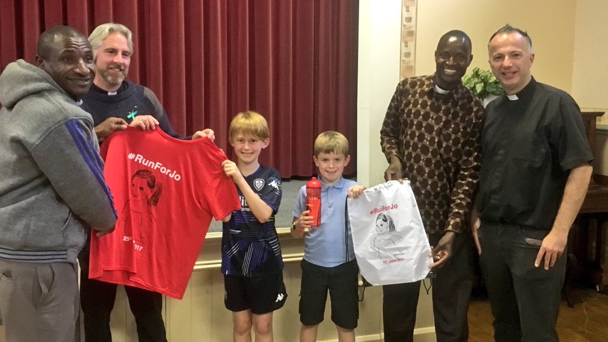 MarkUmpl's tweet image. So wonderful to have visitors Charles and Peter from our link Diocese in #Tanzania visit #Batley - good to share ministry experiences and shared meals - and lovely to be able to send @moreincommonB_S 
t-shirts and bags from #RunForJo
