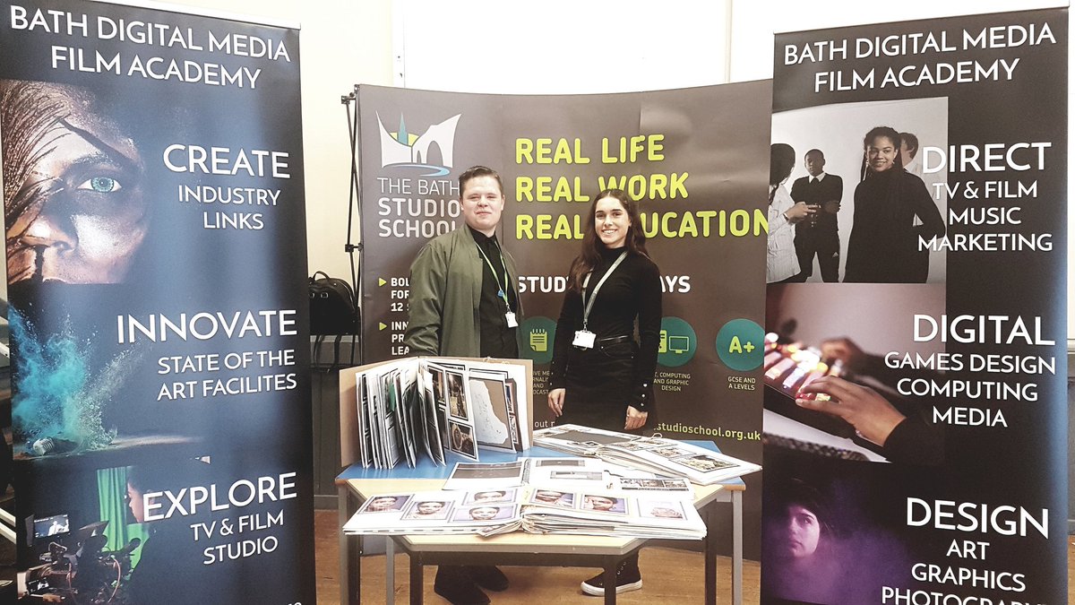 Our fabulous Head boy and Girl out promoting the school! Great job 😊 #CreativityIsWhatWeDo  #Bath #Bristol