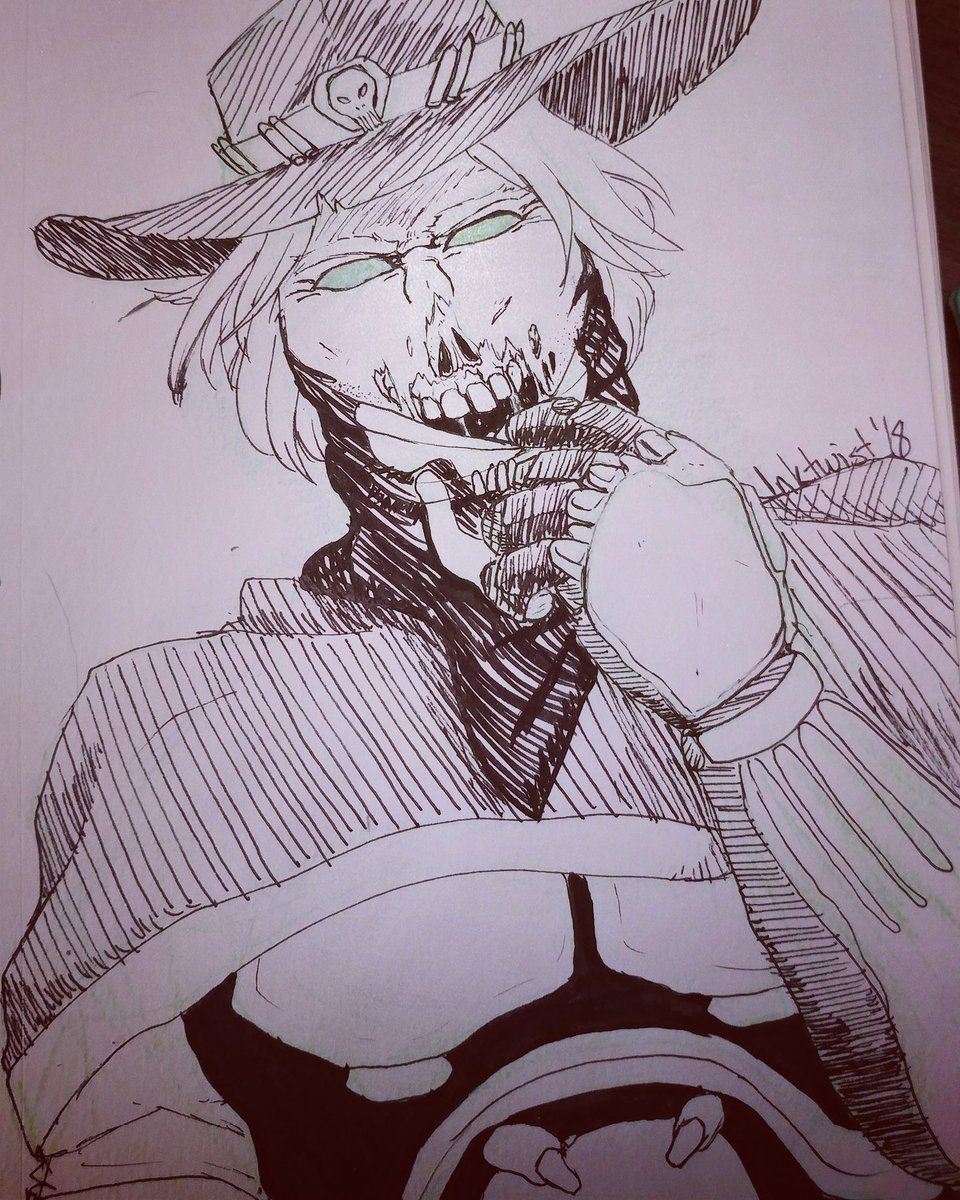 inktwistF's tweet photo. I may or may not be very passionate about McCree's new skin 😍💀💚

#undead #undeadmccree #mccree #jessemccree #overwatch #overwatchart #junkenstein #junkensteinsrevenge #halloween #Inktober #zombie #cowboy https://t.co/yk9aR1zwVp