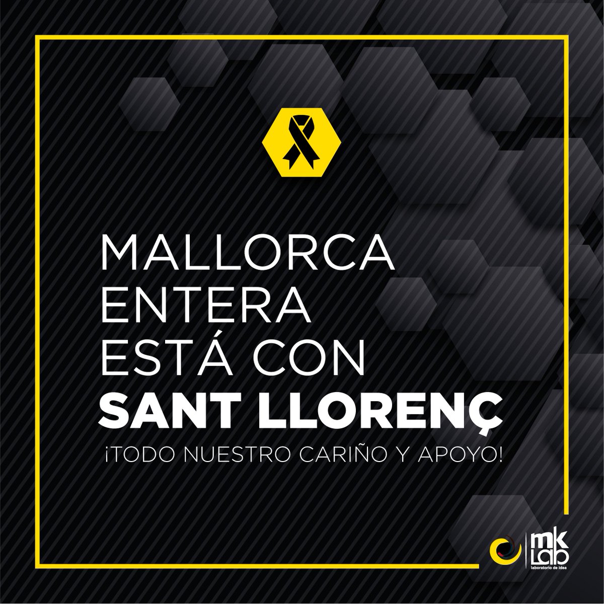 thisismklab's tweet photo. Nuestro corazón está roto 💔 y encogido de dolor por los terribles acontecimientos en Sant Llorenç y alrededores. 

Desde Mklab queremos mandar todo nuestro apoyo y cariño a los familiares y amigos de los afectados y a todos los vecinos de la zona.

Molta força!

#SantLlorenç https://t.co/xgidFIYpNA