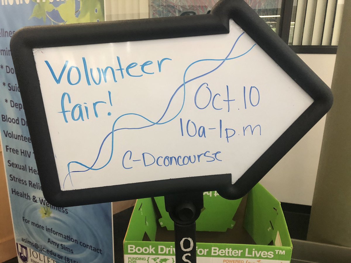 JJC_Blazer's tweet photo. Come check out the volunteer fair going on from 10-1pm today in the C-D concourse! https://t.co/9jPRKFI8LK