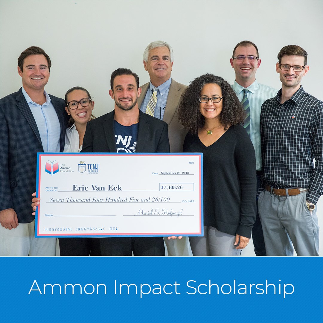 AmmonLabs's tweet image. Congratulations to Eric Van Eck for receiving the @AmmonFoundation Impact Scholarship — along with studying Public Health, Eric serves as Co-President of the @TCNJ Collegiate Recovery Community (@TCNJCRC) #ThrivingInRecovery