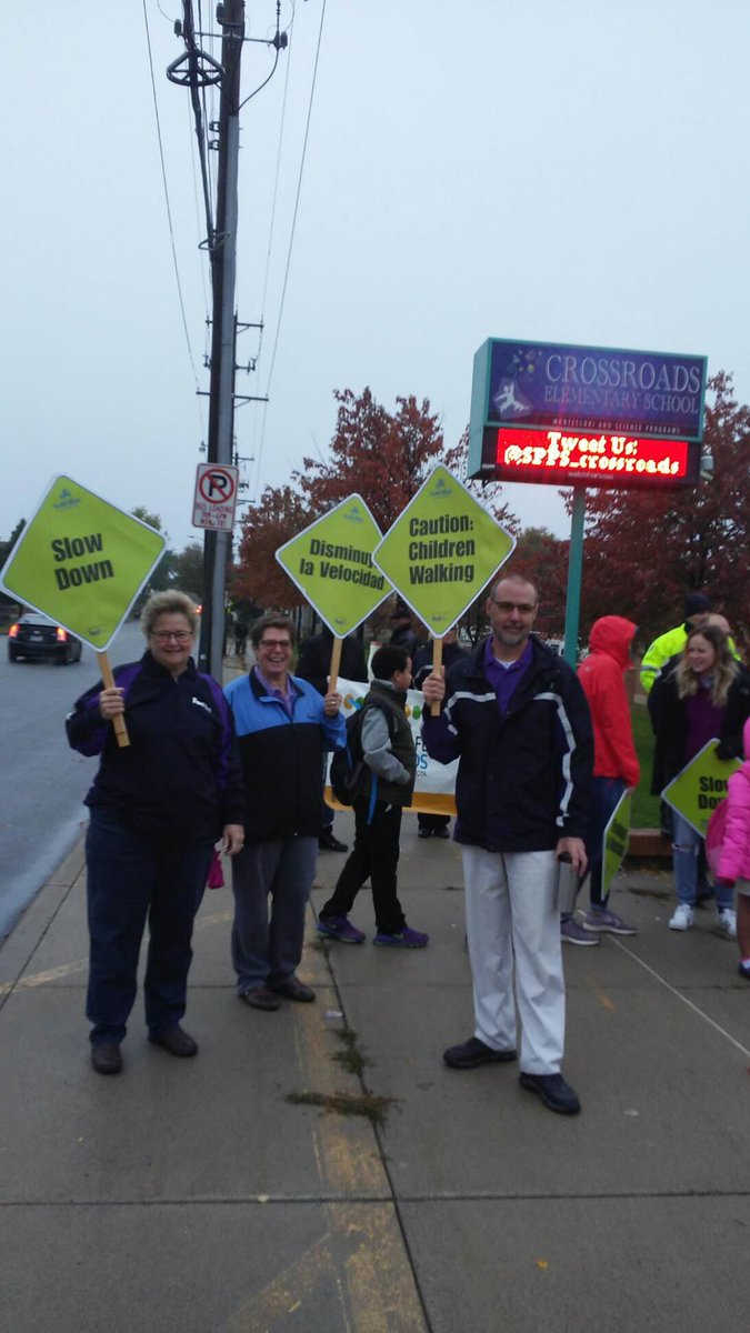 <a href="/SPPS_crossroads/">SPPS Crossroads</a> among 500 schools nationwide promoting
safe walking on International Walk to School Day this morning! Thanks partners from <a href="/FedEx/">FedEx</a>, <a href="/SPPS_News/">Saint Paul Public Schools</a>, <a href="/sppdmn/">Saint Paul Police Department</a>, <a href="/StPaulFireDept/">Saint Paul Fire Dept</a>, <a href="/MNSafetyCouncil/">MN Safety Council</a>, Safe Kids Minnesota, and Safe Kids Greater East Metro!