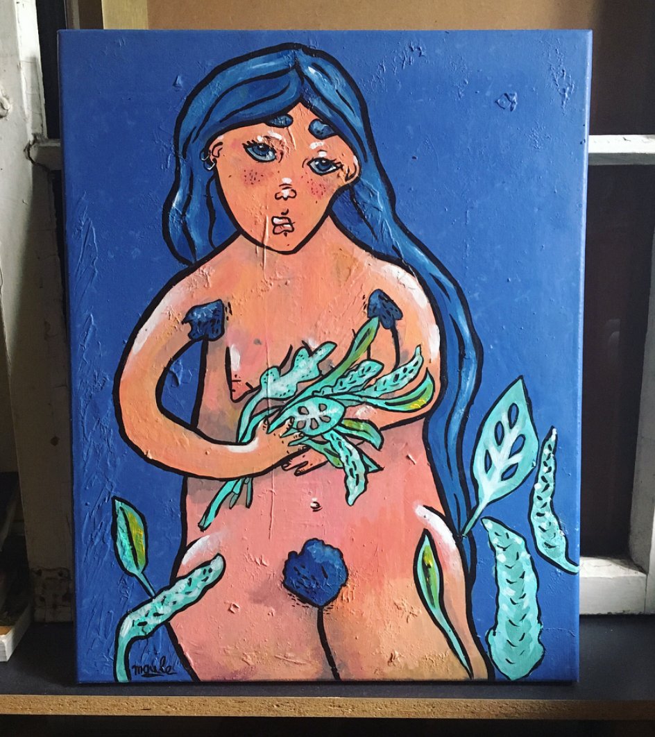 moule_moule's tweet photo. Feeling blue on this rainy day, and my plants are my only bae 🌹
#acrylique #painting #womenartist #plantlyf https://t.co/Xmfy8dEfXw