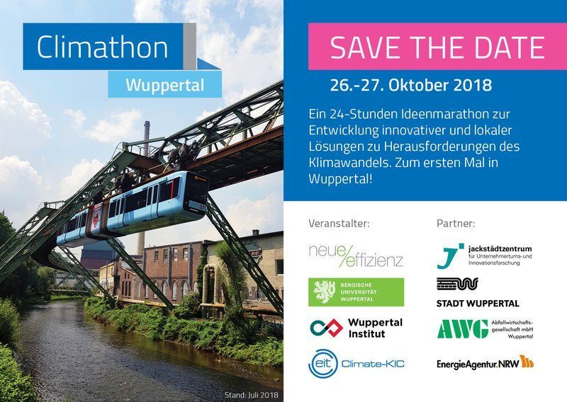 Mission @climathonwuppertal: "Finde Digitale Lösungen zur Vermeidung von Plastikmüll." <a href="/Protostart_de/">Protostart</a>, <a href="/ClimateKIC/">EIT Climate-KIC</a>, Universität #Wuppertal und 56 Länder nehmen die #challenge an! #hackathon #ClimathonWuppertal #climathon

Seid dabei unter: climathon.climate-kic.org/join