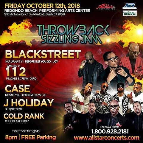 Case_Music's tweet image. WADDUP @california Friday #Oct12 Ill be performing w/ @Blackstreet_Ent @theofficial112 @OfficialSlim112 @Michaelkeith112
&amp;amp; More for the #ThrowbackJam
@RedondoBeachPAC #tickets are available @ AllStarConcerts.com or call 800•928•2128 #FreeParking #Therapy available NOW.