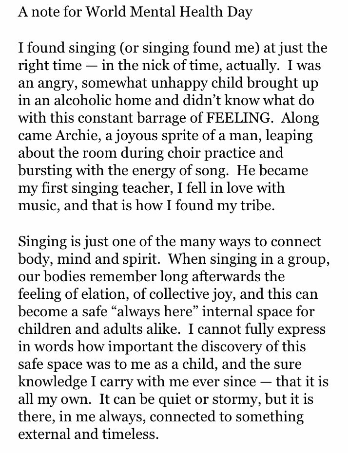 NaomiLOConnell's tweet photo. Delighted to share part of the television show we recorded for @WTVP PBS this year, along with a note for #WorldMentalHealthDay. These vocal games are easily adaptable to classrooms - just dive in!
https://t.co/jsEq6b4EBA
#singingforkids #naomilouisasings @peoriasymphony @WTVP https://t.co/F0oMnJO6g3