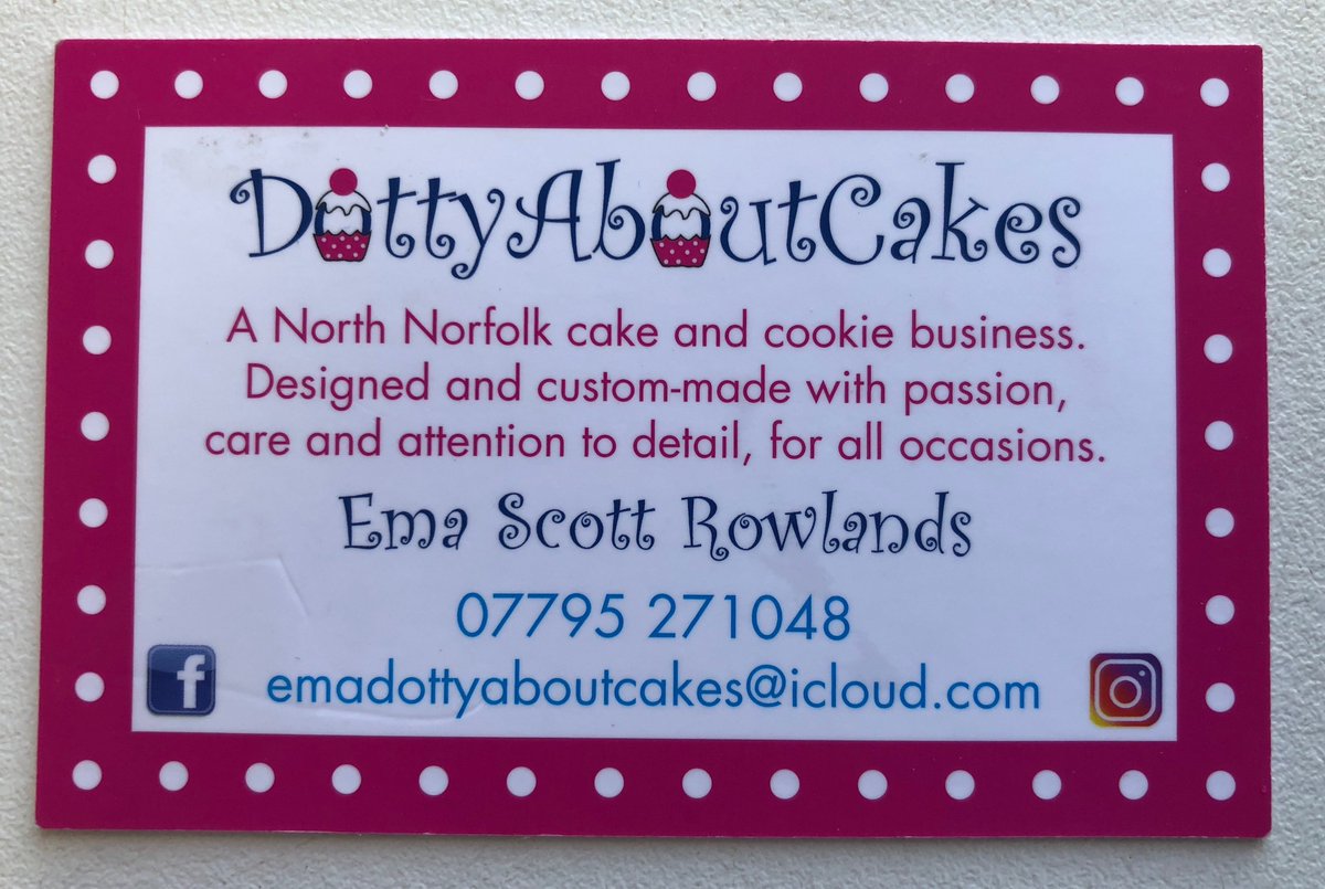 Looking forward to welcoming Ema from Dotty About Cakes.
Sample her creations, made for any occasion on Saturday 1st December at #Cromer Christmas Market.