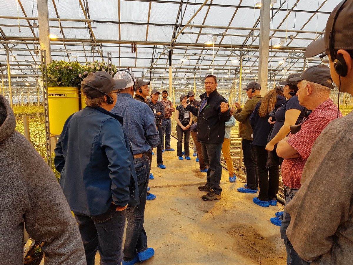 ChevonneDayboll's tweet photo. Thanks again to our hosts @RosaFloraLtd @WaldanGardens #CosMicPlants @SinghGreenhouse and @greenbeltgreens on the @CdnGreenhseConf bus tour last week.  Your enthusiasm and innovation always make this a great day and one of the highlights of my year! #CGC18 https://t.co/F6g1TkKS60