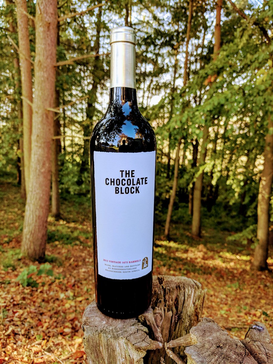 It's Autumn, not sure which grape to choose? This beauty has mostly Syrah and some Grenache, Cab Sauvignon, Cinsault and Viognier #ChocolateBlock