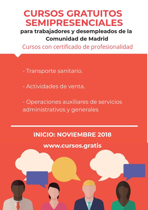 InemMadrid's tweet photo. Cursos gratuitos online con certificado de profesionalidad para trabajadores y desempleados de la Comunidad de Madrid (exámenes, tutorías y prácticas presenciales en Madrid). https://t.co/QJ2F1AGWqo https://t.co/zq9xjuxPdB