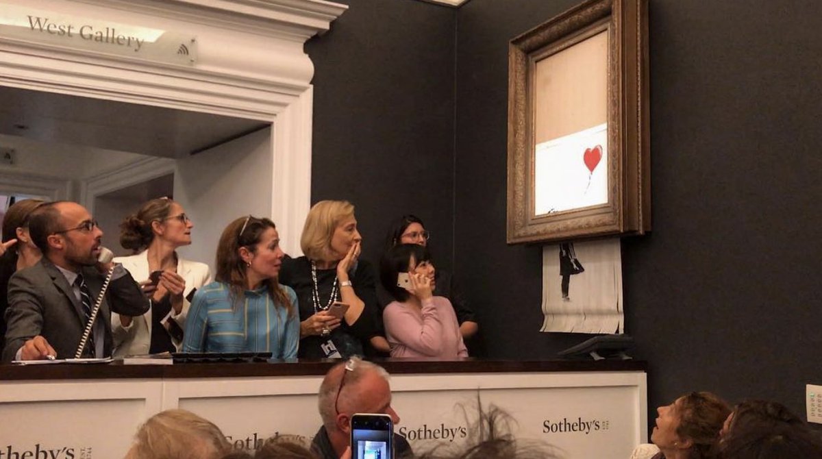 colabspacesuk's tweet image. &quot;The urge to destroy is also a creative urge&quot; - Picasso

As quoted by Banksy, describing the bizarre shredding of his famous &apos;Balloon Girl&apos; piece a few days ago at auction.

Every good #creative project has to start somewhere, just like our #offices all over #Shoreditch!