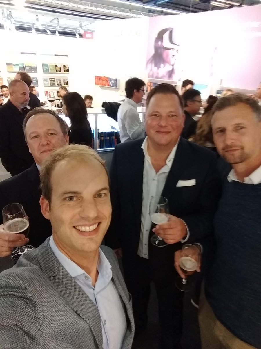 Best way to end a day at #FBF18 #SpringerNature reception