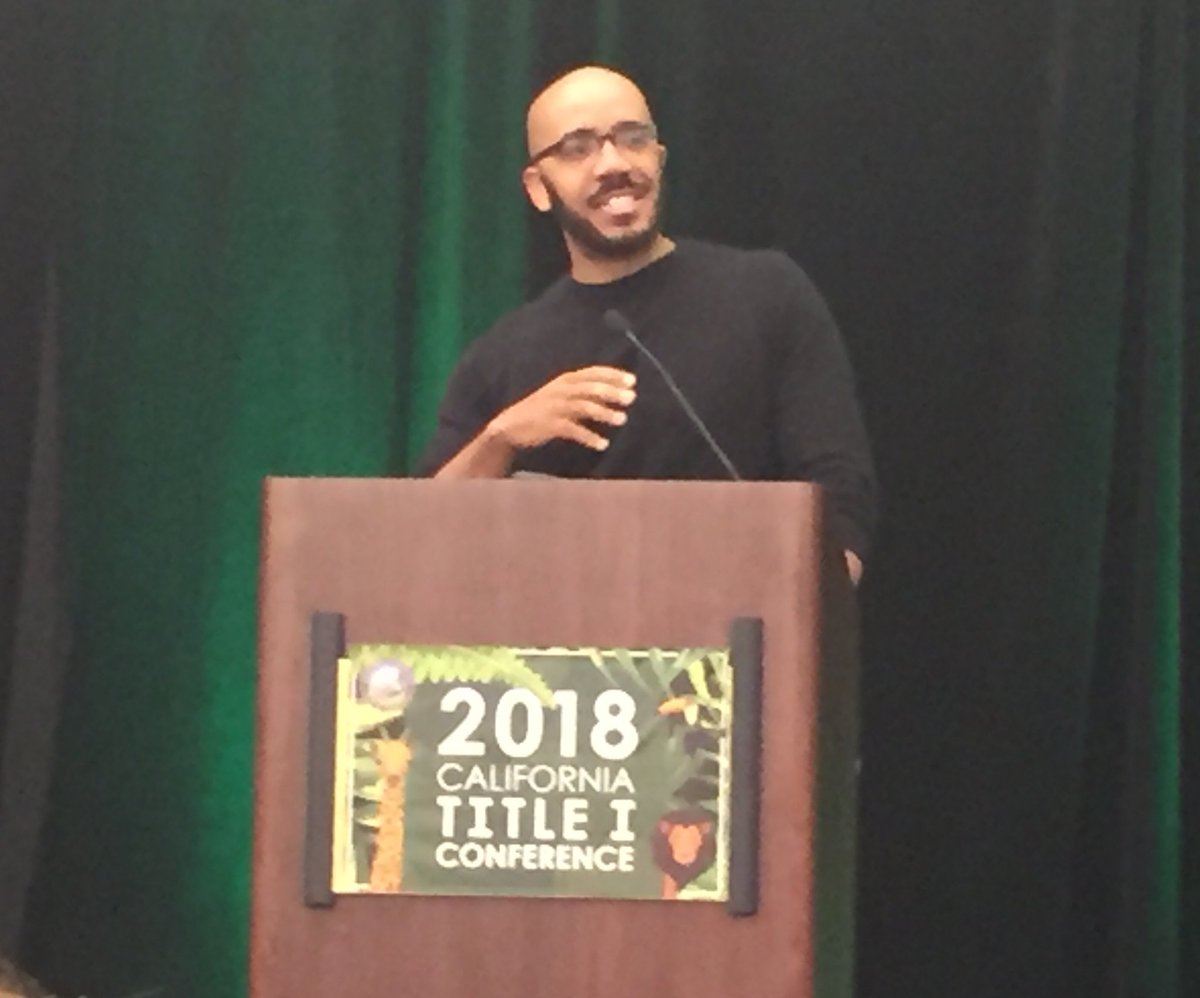 Clint Smith inspires with his poetry and thought provoking keynote address titled Silence is the Residue of Fear at the @catitle1conf
#catitle1conf