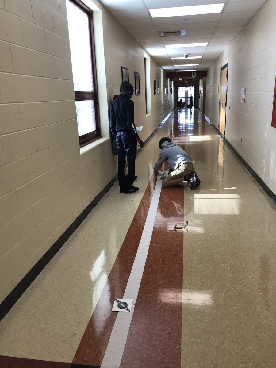 mrs_boohercw's tweet image. Toilet paper models of the solar system—each square represents almost 19 million miles!  5 squares from the sun to earth. 150 squares to Neptune! #cwway #CWMSchangemakers @CWMS_office