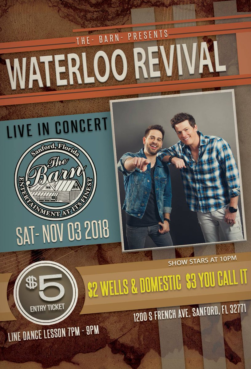 The Barn In Sanford On Twitter Sat Nov 3rd Thebarn Sanford