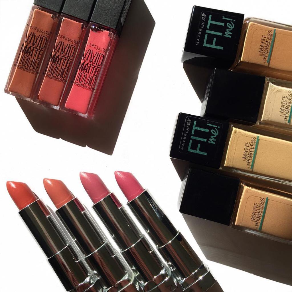 Maybelline's tweet photo. Who has at least one of our fan favorite products in their beauty routine? https://t.co/He3lmfoCEL #fitmefoundation #vividmatte #creamymatte 📷: @genesisgonzy https://t.co/sgesn8zUjX
