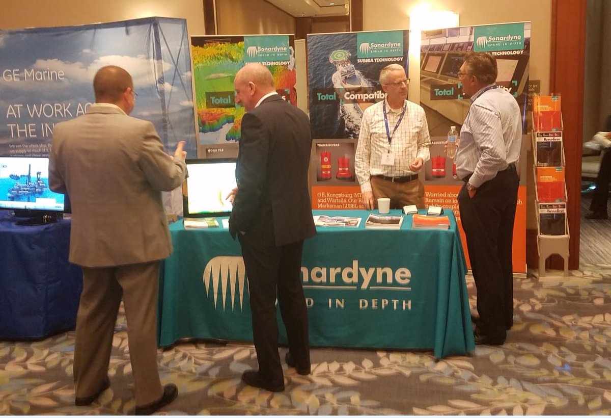 sonardyne's tweet photo. We’ve got more to show than just our DP solutions at the MTS #DPConference #Houston. Check out our NOAS forward looking sonar on our booth. https://t.co/KGMLSy3QhB