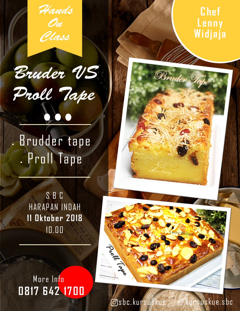 sbc_lenny's tweet photo. #bruder versus #prolltape 
#bakingcourse #kursuskue
#strawberrybakingcourse
#cheflennywidjaja https://t.co/Tp7LMMlvCc
