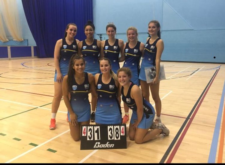 Great to hear how our Blaze uni girls are getting on this season! <a href="/JaymeeLeighW/">Jaymee-Leigh Weysom</a> captaining her side to a win &amp; <a href="/bryonydg/">Bry</a> picking up player of the match in her first ever BUCS match #blazinsquad
