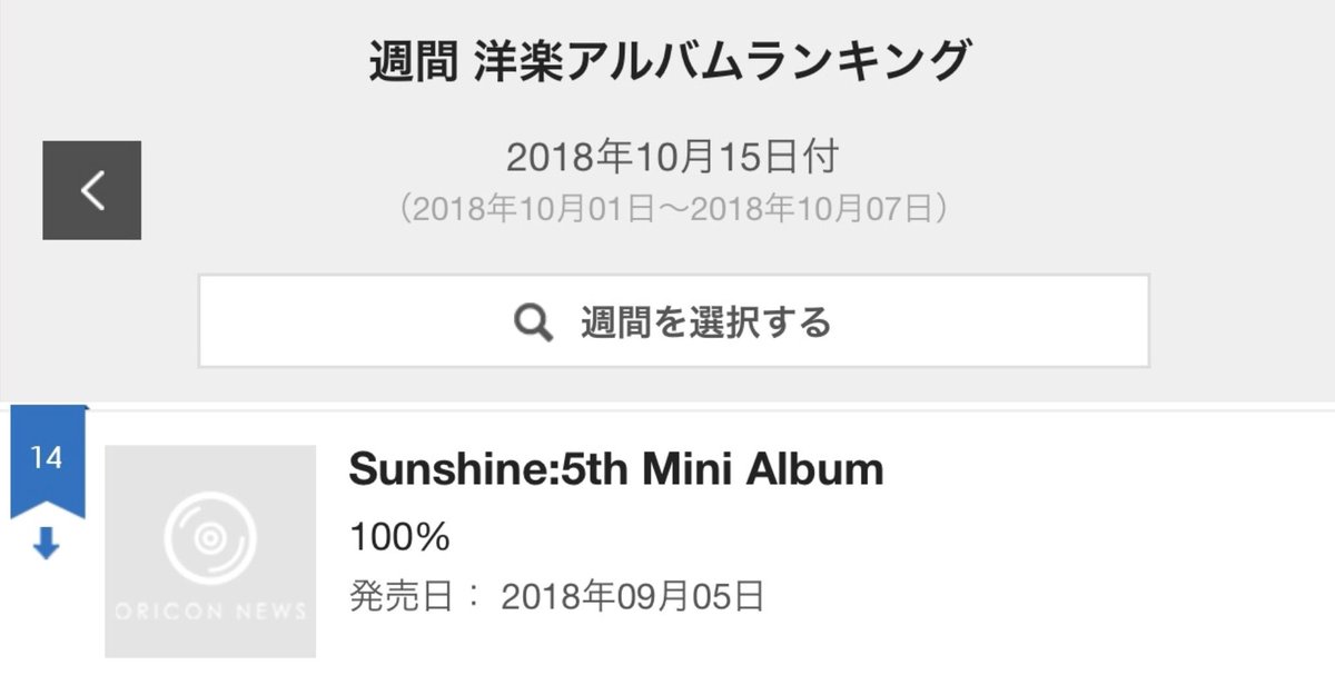 Oricon Album Chart 2018