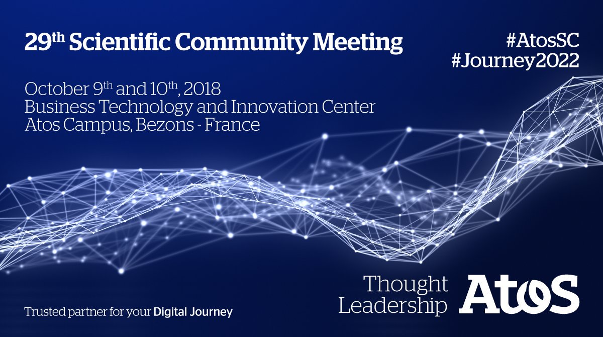 Very fruitful 2 days Atos Scientific Community meeting #AtosSC  @ Bezons. Nice to catch up with all #AtosSC members. Great discussion and atmosphere as always. See you again next year...