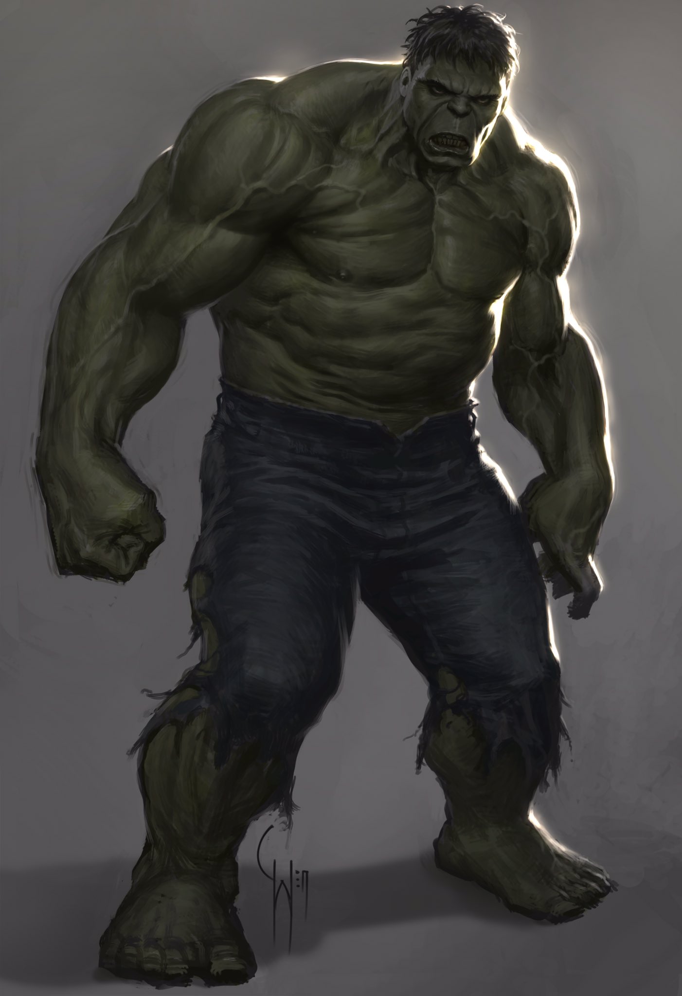 Charlie Wen on Twitter: "Early Avengers Hulk exploration before Mark