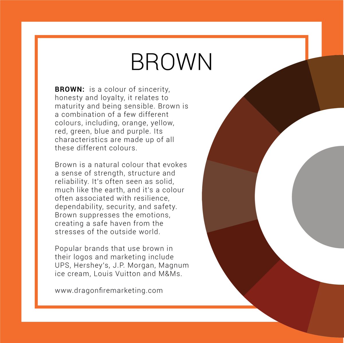 brown color meaning psychology