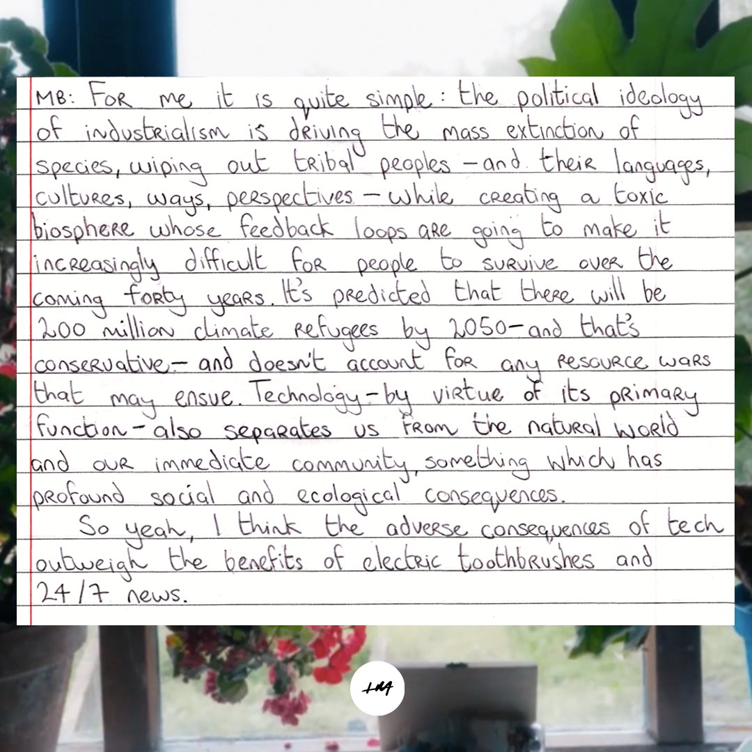 impossible's tweet image. Is it possible to live without money? Has technology hijacked our quality of life? What’s its impact on the environment?  

#offgrid #markboyle #sustainability