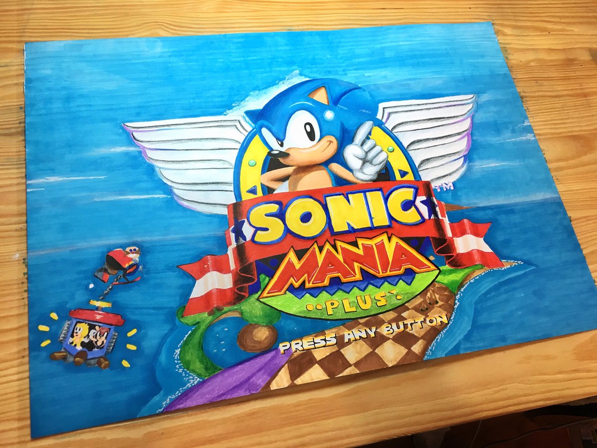 How To Draw Sonic Mania : I will definitely be drawing more characters