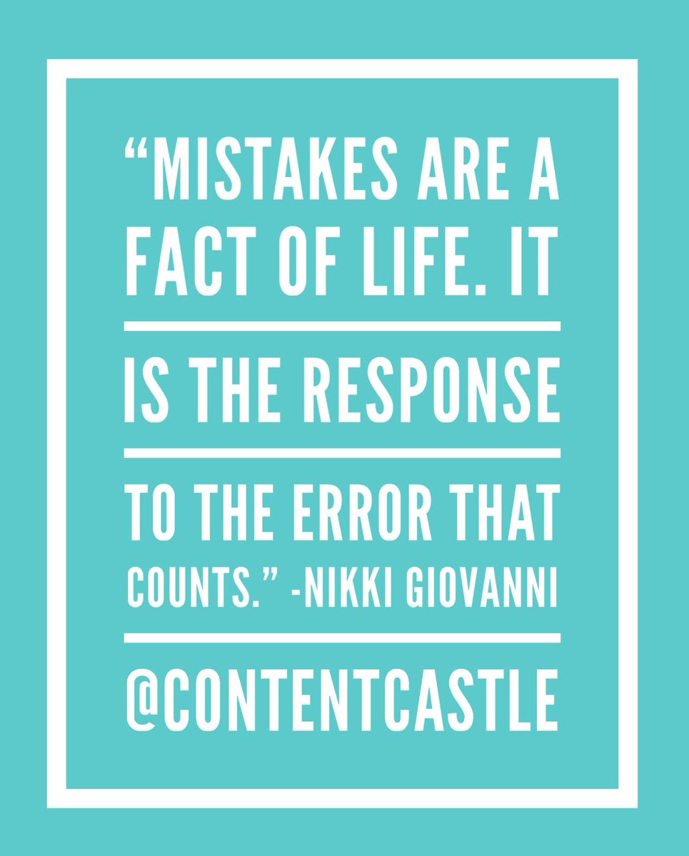 ContentCastle's tweet image. "Mistakes are a fact of life. It is the response to the error that counts." -Nikki Giovanni

How are you responding to life today?

#contentcastle #kohsamuiisland #MondayMotivation #amwriting #amediting #nikkigiovanni