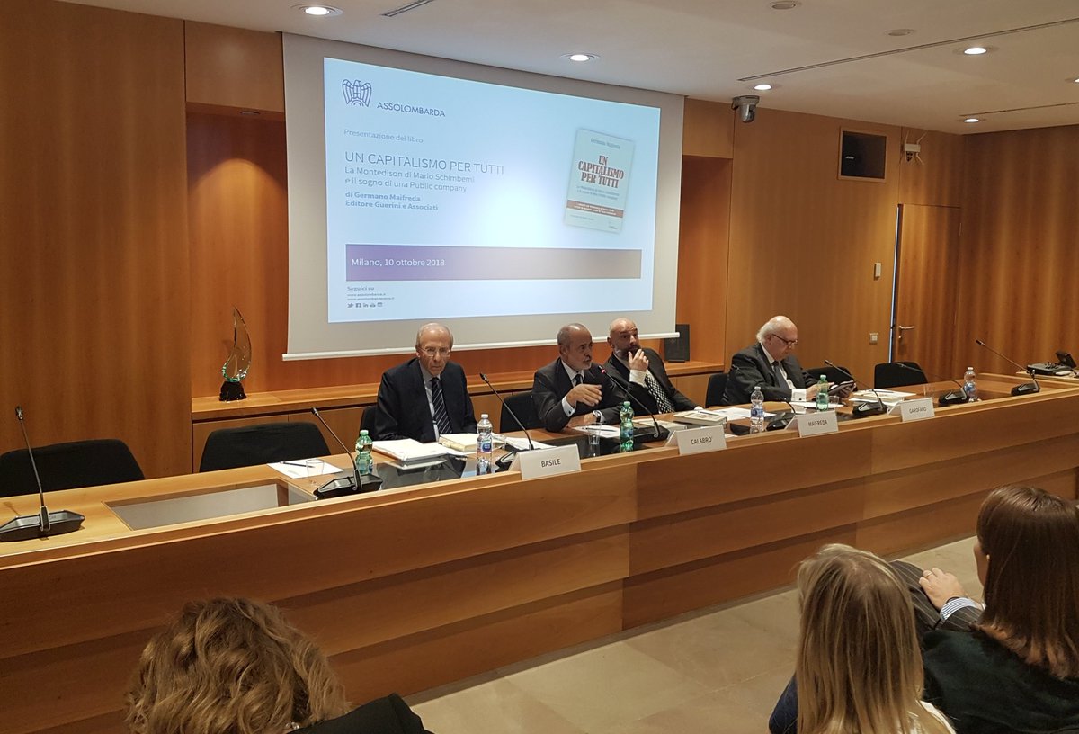.<a href="/antoniocalabro/">Antonio Calabrò</a> apre la presentazione di “Un capitalismo per tutti" di Germano Maifreda in #Assolombarda. Occuparsi di #storia in tempi così frenetici è impresa difficile ma necessaria. Un paese che non ha capacità di leggere la propria storia è un paese senza futuro