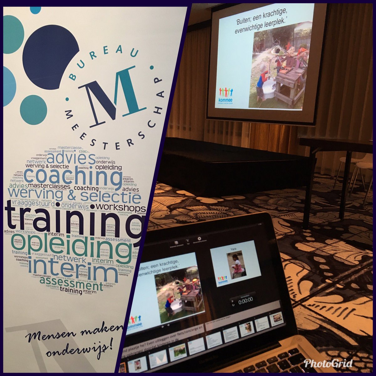 En nóg een workshop voor een grote groep onderbouw-leerkrachten bij het Symposium  van Bureau Meesterschap in Wolvega. #buitenspelen #onderwijs