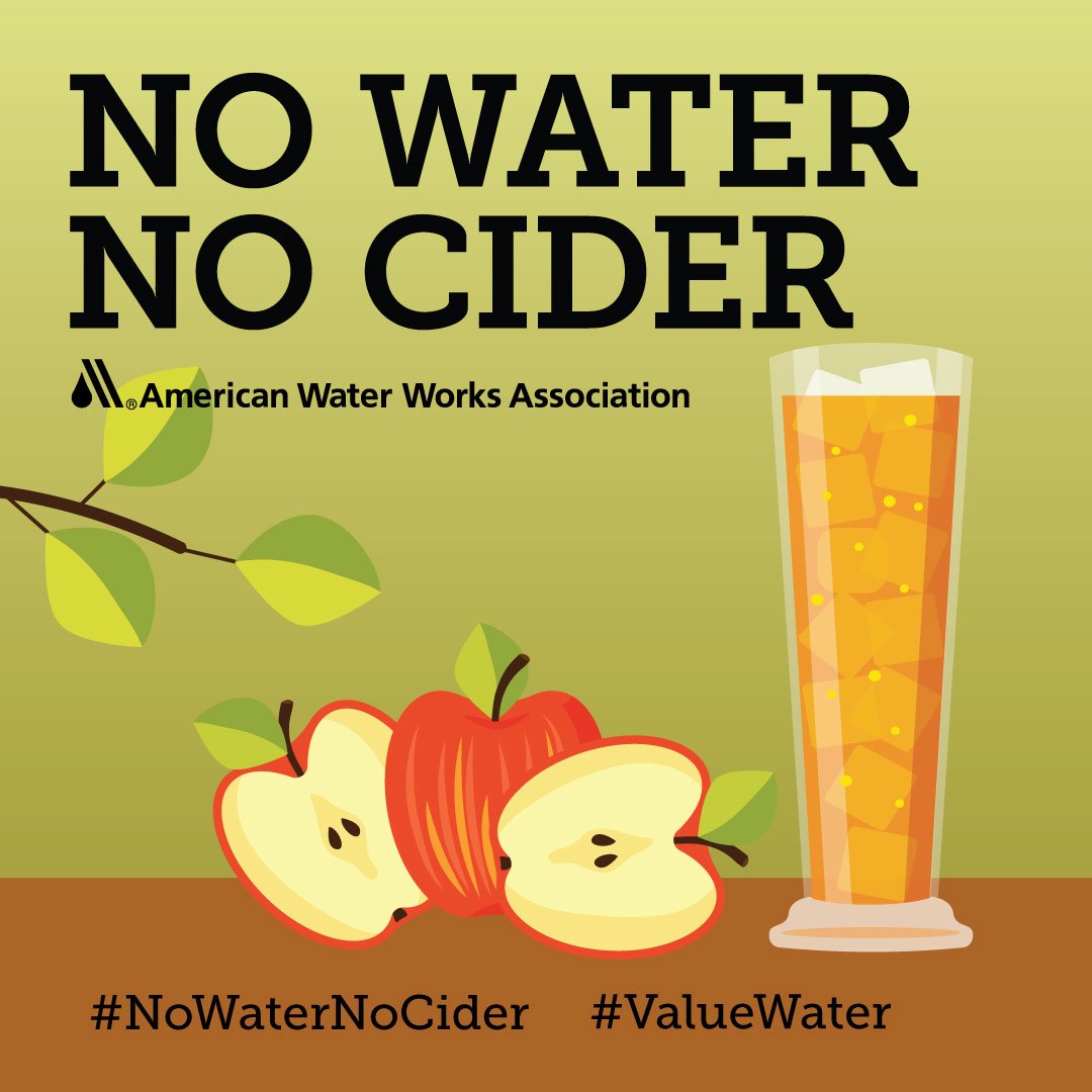 awwa's tweet image. Today is Imagine a Day Without Water. A day to appreciate our water and water services. Because without them, we wouldn't have much! #ValueWater #NoWaterNoShower #NoWaterNoLemonade #NoWaterNoCider #NoWaterNoPumpkins bit.ly/2nzkFfW