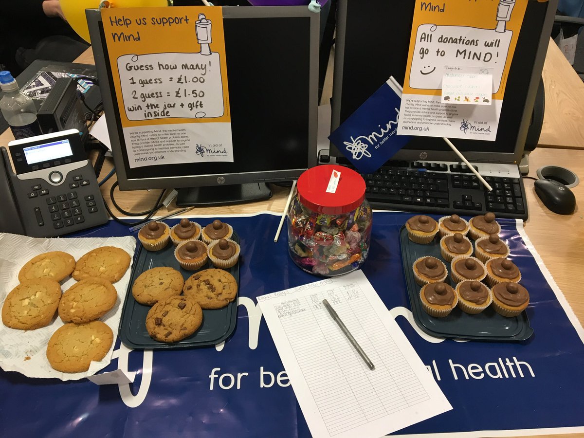 RachelReilly96's tweet photo. so proud of myself organising and managing a fundraising day for @MindCharity at work, canβt wait to see how much Iβve raised π #WorldMentalHealthAwarenessDay #GuessHowManySweets https://t.co/gK7mDbnVCs