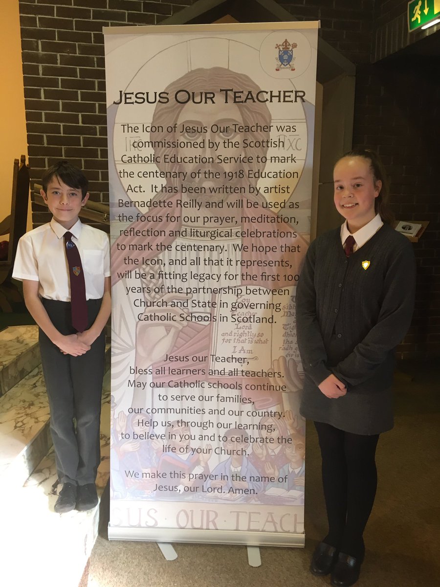 Celebrating the transfer of the Icon from @ArchdiocGlasgow to @rcmotherwell this afternoon #JesusOurTeacher