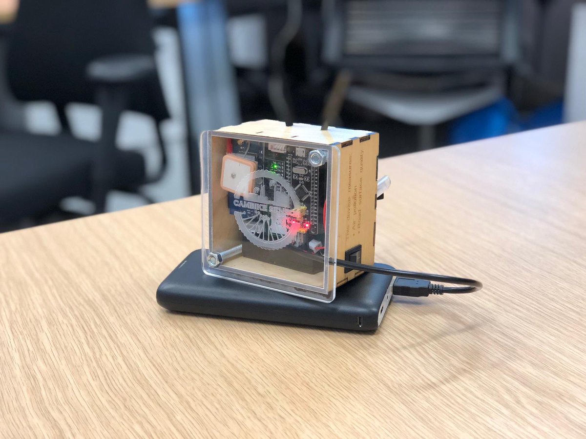 CambikeSensor's tweet photo. We’re happy to present the USB-powered version of the #CamBikeSensor, which will go on a sail with @SailBritainCP ⛵️ https://t.co/2DmOYWslva