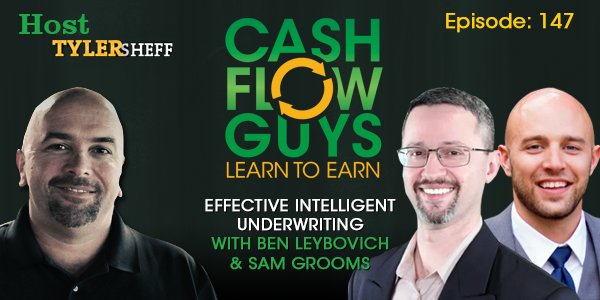 tyler_sheff's tweet image. If you are a #capitalpartner , you should educate yourself on the #underwritingprocess in order to double check #realestatedeals . Listen to this episode of the #CashFlowGuys Podcast as @JustAskBen and his partner CPA Sam Grooms @whitehavenllc share more. bit.ly/2OCInYn