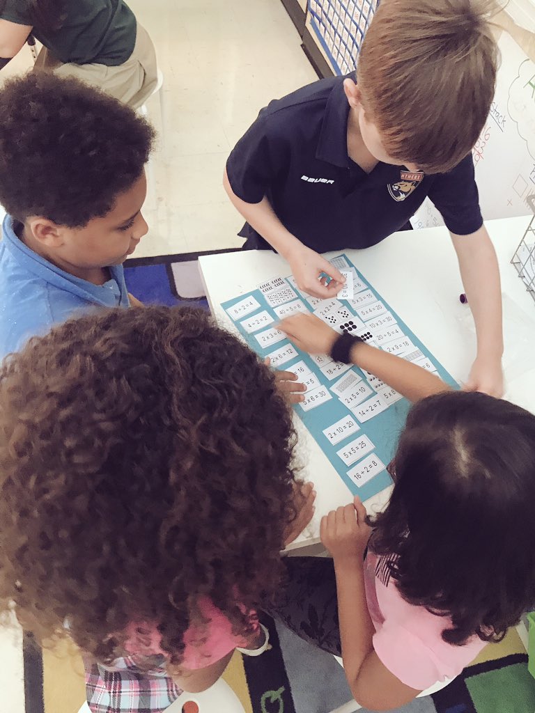 MrsGraham1A's tweet photo. Today we learned that multiplication &amp; division are inverse or opposite of each other. We sorted all of our problems to find their matches! https://t.co/uXP0RJEjch