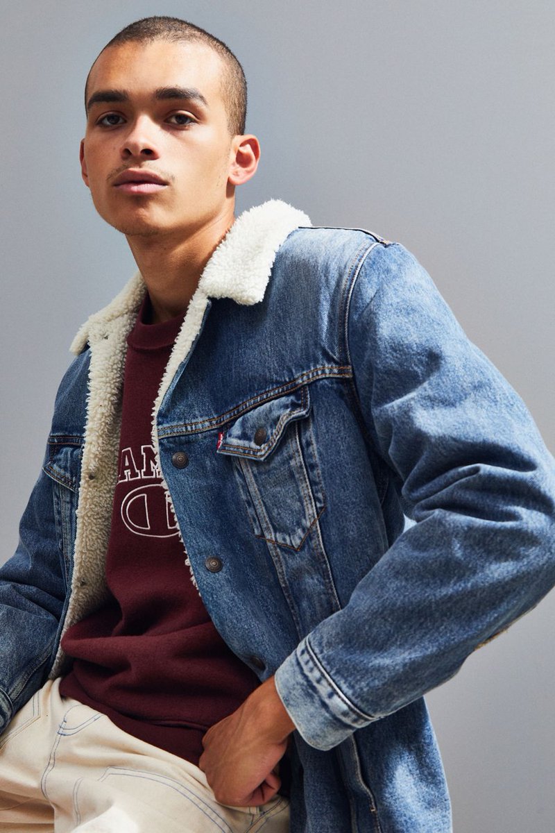 levis sherpa jacket urban outfitters