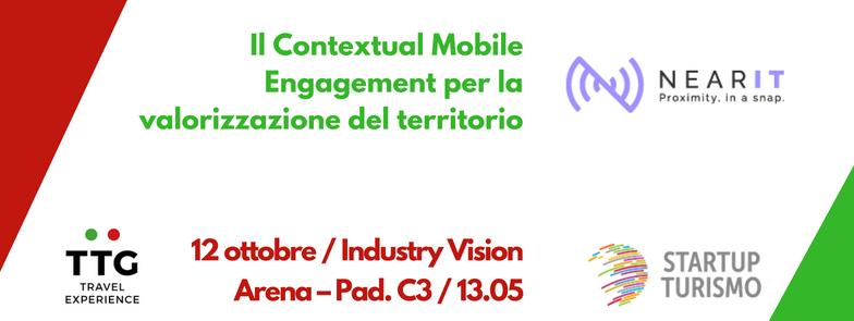 "Il Contextual Mobile Engagement per la valorizzazione del territorio" il Fast Talk di <a href="/nearitmobile/">NearIT</a> è in arrivo al #ttg18 startup-turismo.it/event/contextu… #ThinkFuture