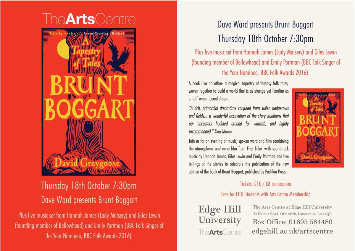 The Arts Centre EHU (@artscentreehu) on Twitter photo What a treat! THUR 18 OCT An evening of fantasy folk tales + live music sets from the brilliant
⭐️Hannah James @clogbox
of <a href="/LadyMaisery/">Lady Maisery</a>
⭐️Giles Lewin
Founder member of <a href="/Bellowhead/">.</a>
⭐️<a href="/emilygportman/">Emily Portman</a>
#BBC Folk Awards 2016 Nominee
▶️bit.ly/2OUwCN2
#Ormskirk What a treat! THUR 18 OCT An evening of fantasy folk tales + live music sets from the brilliant
⭐️Hannah James @clogbox
of <a href="/LadyMaisery/">Lady Maisery</a>
⭐️Giles Lewin
Founder member of <a href="/Bellowhead/">.</a>
⭐️<a href="/emilygportman/">Emily Portman</a>
#BBC Folk Awards 2016 Nominee
▶️bit.ly/2OUwCN2
#Ormskirk