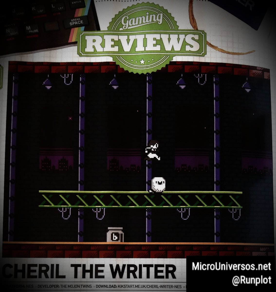 Runplot's tweet photo. Gran sorpresa en la sección #Homebrew de la revista @RetroGamer_Mag 186 !!!
Nos encontramos con #Cheril del equipo de desarrollo @mojon_twins https://t.co/X9TdcpymHc